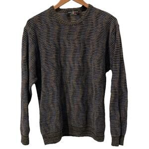 Y2K Mens Med Sweater Cotton Blend Crew Neck by The Italian Sweater Co